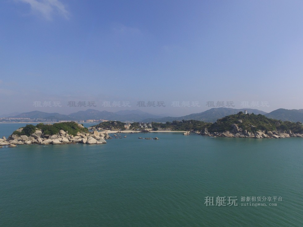 巽寮灣游艇碼頭→巽寮灣三角洲島→巽寮灣游艇碼頭 巽寮灣游艇碼頭→巽寮灣三角洲島→巽寮灣游艇碼頭